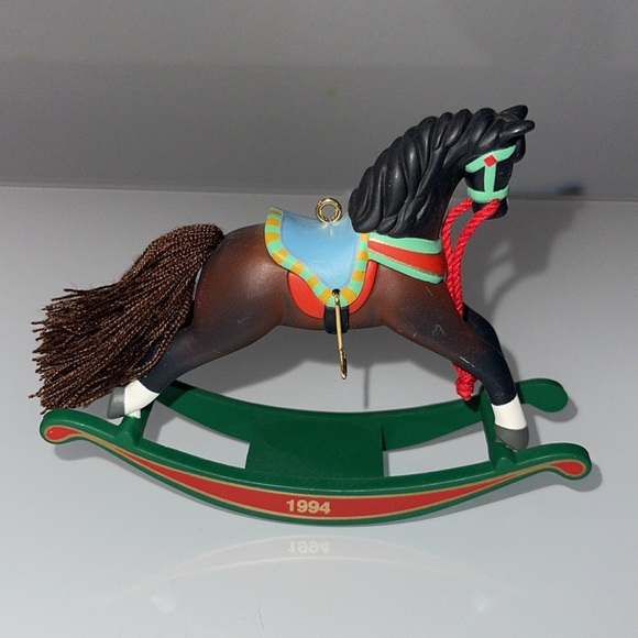 Vintage Hallmark Collector's Series Rocking Horse Ornament 1994 - Picture 2 of 5